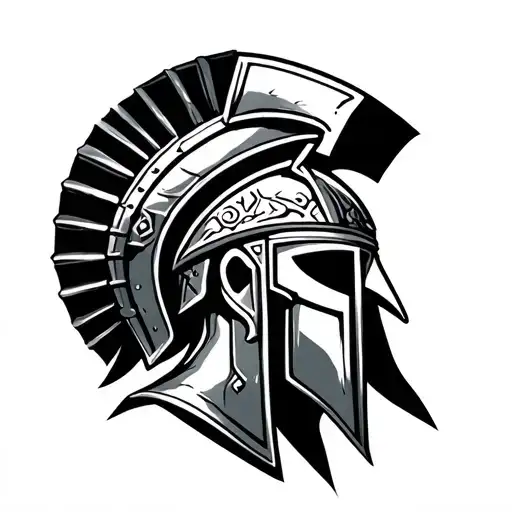 Gladiator Spartan tattoo design idea
