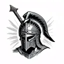 Gladiator Spartan tattoo design idea