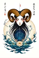 Aries and Libra constellation tattoo design idea