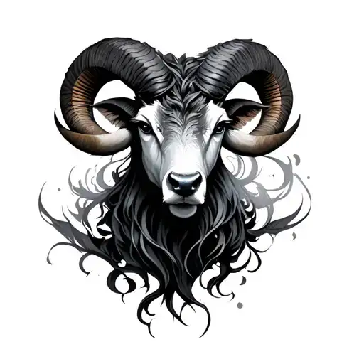Aries Japanese tattoo design idea