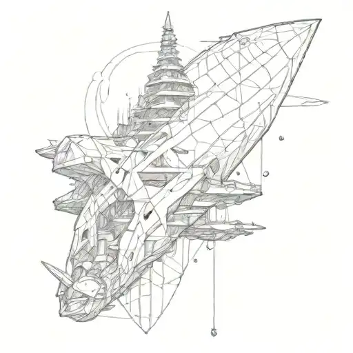 space generational ark  tattoo design idea