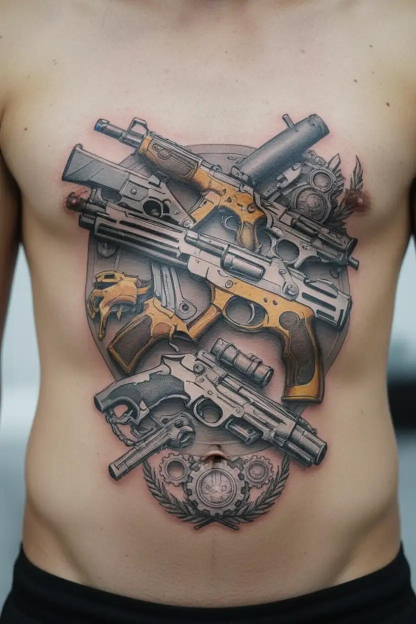 arsenal weapons  tattoo design idea
