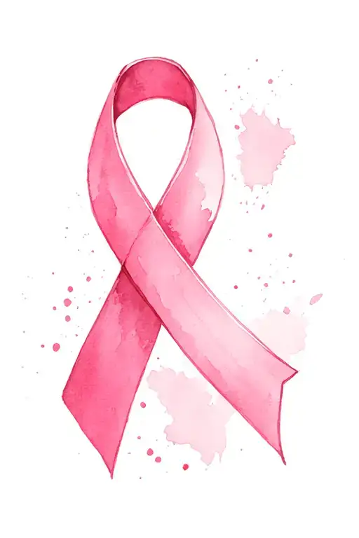 cervical cancer ribbon. breast cancer ribbon tattoo design idea