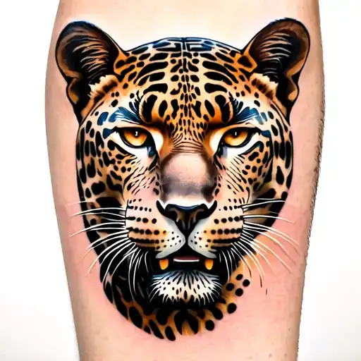 mother panther, front paws, feminine, tattoo design idea