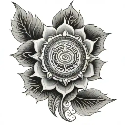 Vishnu Chakra tattoo design idea