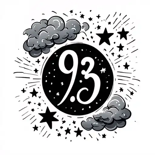 "clouds and stars added into it" Want it to have mark 9:23 written tattoo design idea