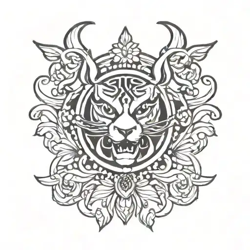 Gucci logo tattoo design idea