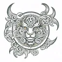 Gucci logo tattoo design idea