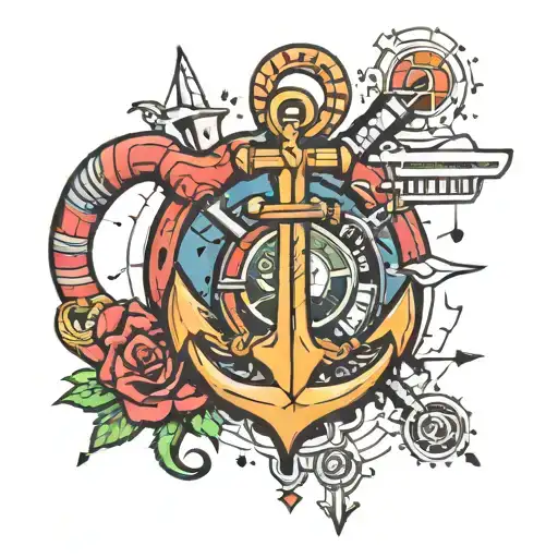 anchor, gambler, family, crypto, responsibilities, love tattoo design idea