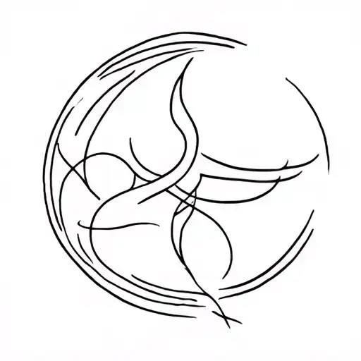 related to leo and aquarius tattoo design idea
