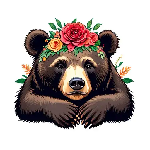 Mama Bear Baby Bear tattoo design idea