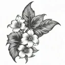 fern tattoo design idea