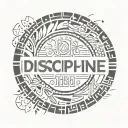 discipline hardwork consistency  tattoo design idea