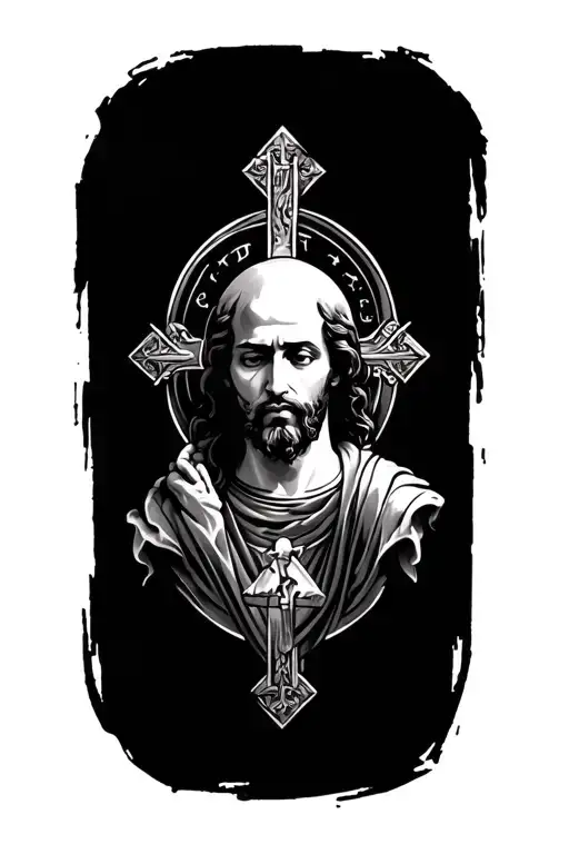 catholic forearm tattoo men tattoo design idea