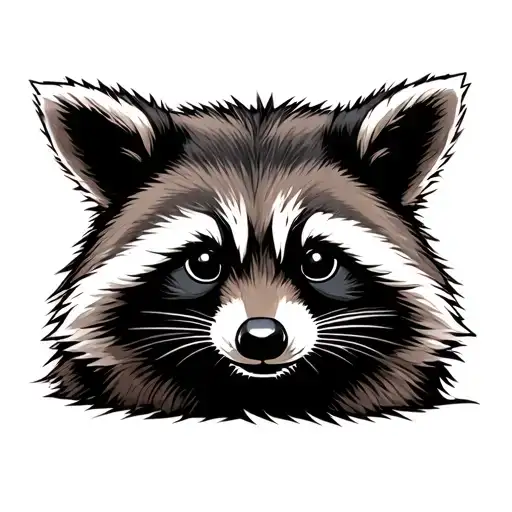Tactical Raccoon with Gun tattoo design idea