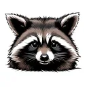 Tactical Raccoon with Gun tattoo design idea