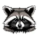 Tactical Raccoon with Gun tattoo design idea