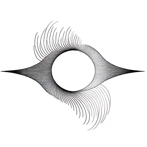 Fibonacci Sequence with audio waves forming tattoo design idea