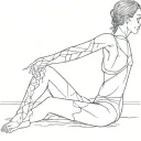 girl after burning bridge leading tattoo design idea