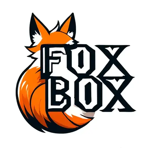 "Fox Box" "Fox Box" in the shape of a fox tail tattoo design idea