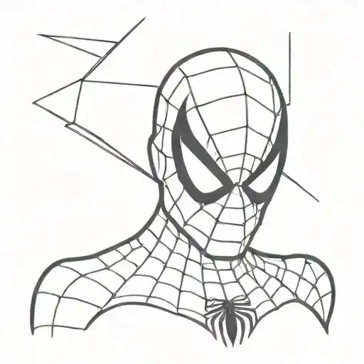 spiderman mask tattoo design idea
