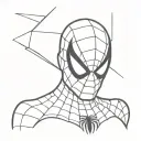 spiderman mask tattoo design idea