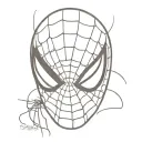 spiderman mask tattoo design idea