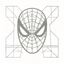 spiderman mask tattoo design idea