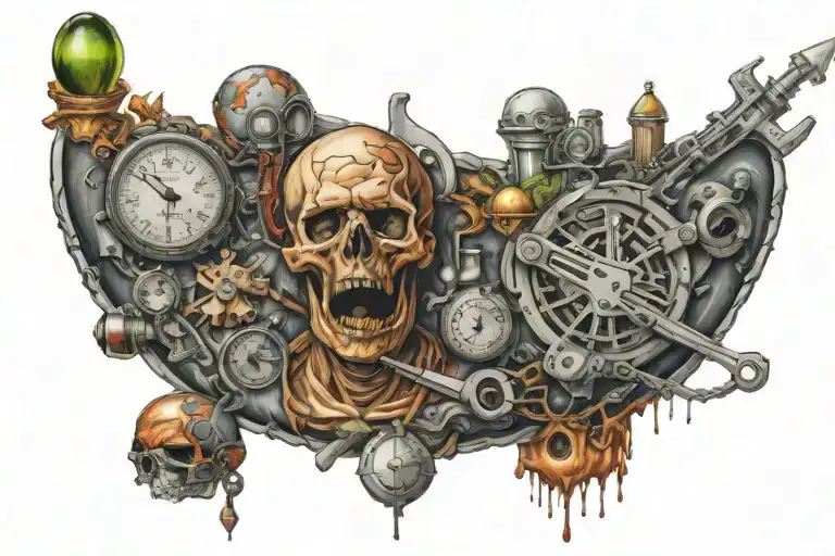 surgeon general warning that says: Warning This Shit Will Change Your Life! tattoo design idea