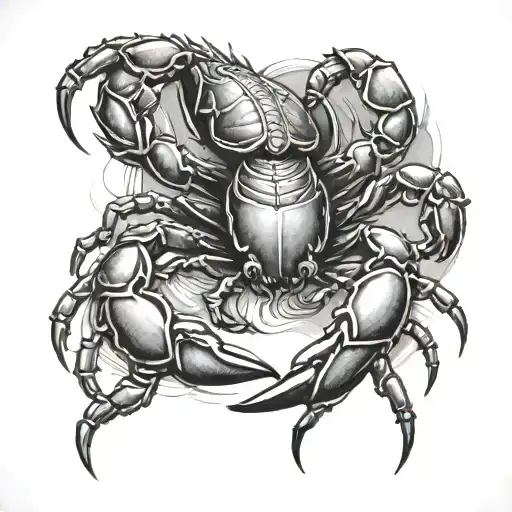 Scorpion And Crab tattoo design idea