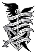 A symbolic tattoo design representing brotherhood and unity, with the names Gabriel, Jeremiah, Jayceon, and Javier woven into the imagery tattoo design idea