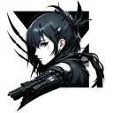 Cyberpunk ghost in the shell  tattoo design idea