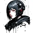 Cyberpunk ghost in the shell  tattoo design idea