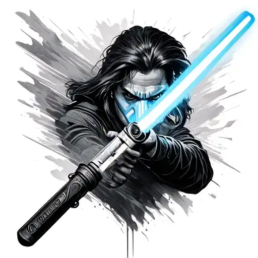 Lightsaber tattoo design idea