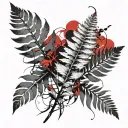fern tattoo design idea