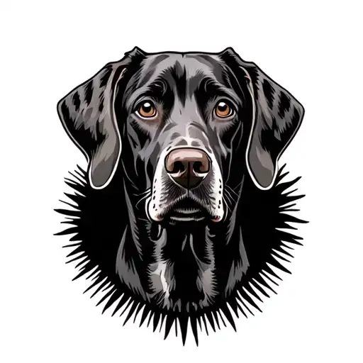 German Shorthaired Pointer tattoo design idea