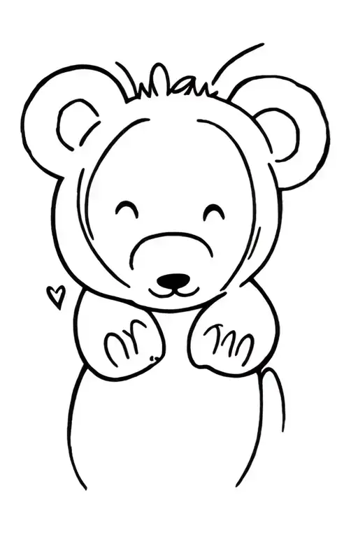Mama Bear Baby Bear tattoo design idea
