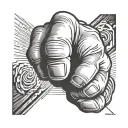 fist raised tattoo design idea