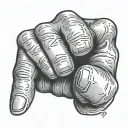 fist raised tattoo design idea