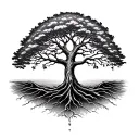 Darwin's tree of life with dna tattoo design idea