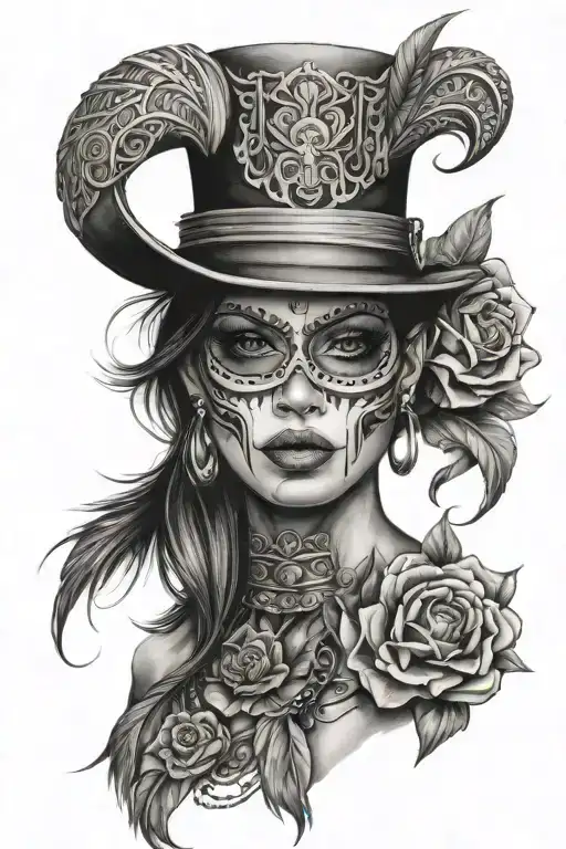 Chicano style tattoo tattoo design idea