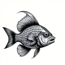 Safety Fish Waffle tattoo design idea