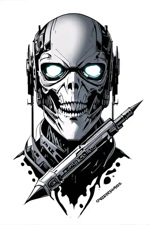 Cyberware tattoo design idea