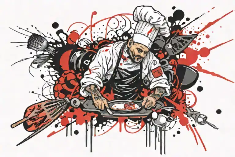 Chef sobriety tattoo design tattoo design idea