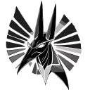 tiny flash tattoo anubis tattoo design idea