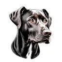 Vizsla tattoo design idea