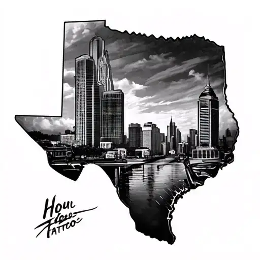 Houston Texas  tattoo design idea