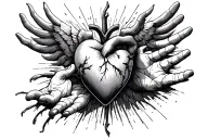 humility, pure heart, fear God reaching tattoo design idea
