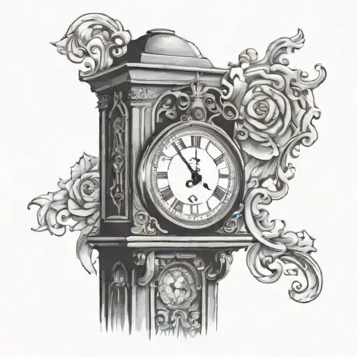 Grandfather Clock tattoo design idea