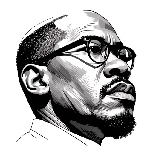 Malcolm X tattoo design idea